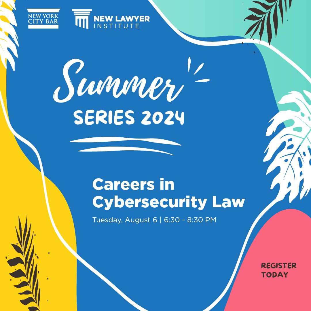 NYCBarAssn's tweet photo. Fee program for students and alumni from sponsoring law schools!
A panel of industry experts will delve into career opportunities in cybersecurity law, finding a job, and more!
Register here âĄī¸ https://t.co/poWRSISPkC
#cybersecurity #legalcareers #cybersecuritylaw #cyberlaw https://t.co/ZfwcGpIhxh