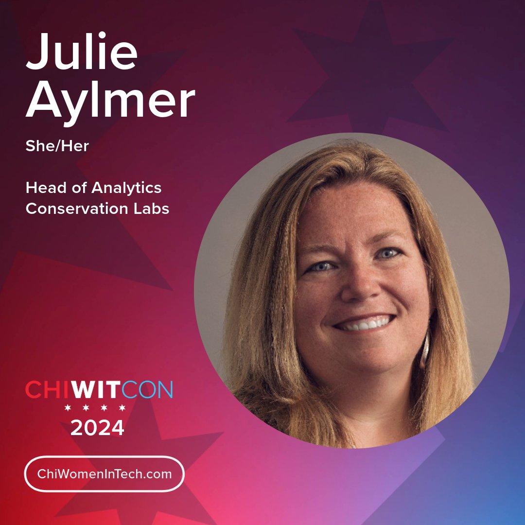 chiwitcon's tweet photo. ChiWitCon is excited to announce our first speaker - Julie Aylmer! Julie's talk is titled "Show Up, Stand Up and Five Keys to Success Along the Way". She will share five criteria for successfully deploying Machine Learning solutions. 

#fearlesslyforward #womenintech #chicago https://t.co/eQv2N0aemb