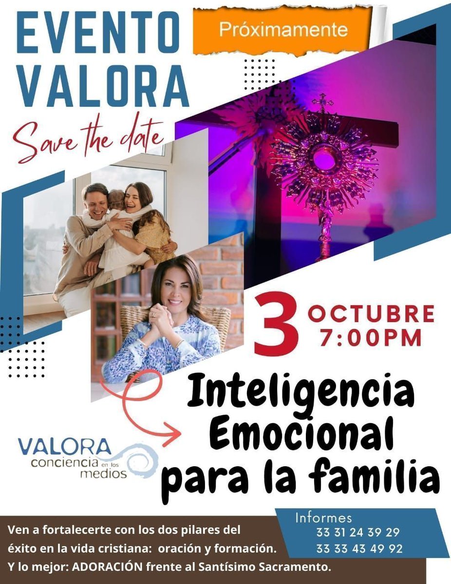 LupitaVenegasDC's tweet photo. #EventoVALORA 
Nos vemos el 3 de octubre!!   Guadalajara, Jal.   
Auditorio Charles Chaplin https://t.co/ntsKq0pgLA
