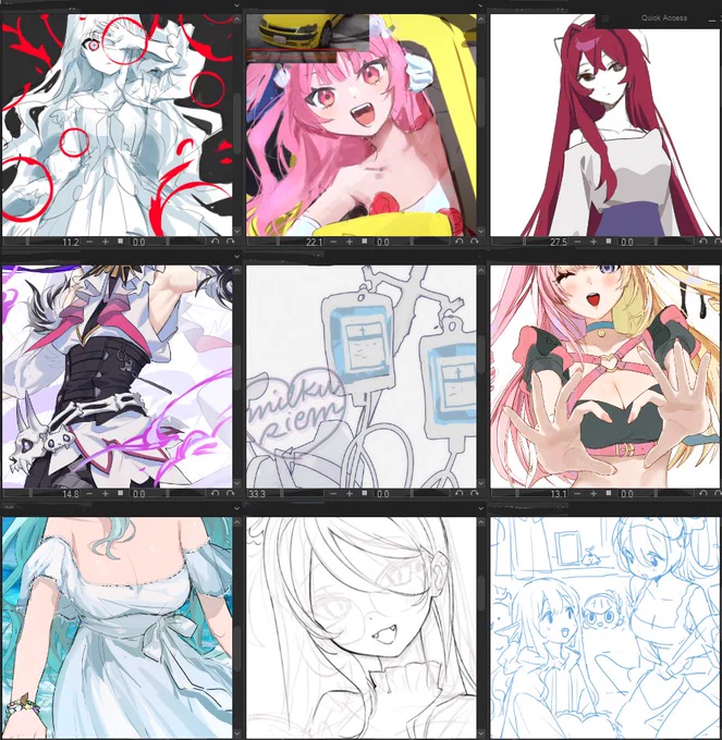 just a handful of WIPs.. 