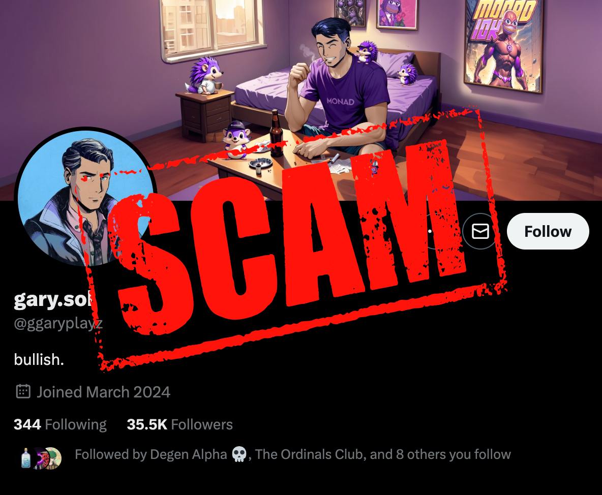 0xBambooo's tweet photo. How a bunch of fake "influencers" are rugging web3 space via memecoins and projects

They take $20,000 from people almost daily

Playbook In 9 pictures by @ggaryplayz and co.👇

🚨UNFOLLOW &amp; BLOCK EACH OF THEM🚨 https://t.co/VwAtZltX1Q