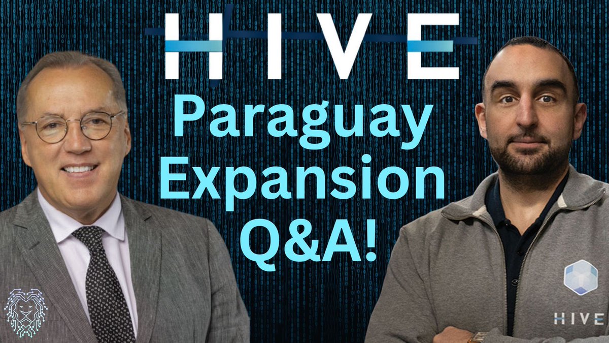 A great #PowerMiningAnalysis podcast today as we welcomed <a href="/bulldogholmes/">Frank Holmes</a> the Executive Chairman and <a href="/aydinkilic/">Aydın kılıç</a> the CEO and President of <a href="/HIVEDigitalTech/">HIVE Digital Technologies</a> to discuss their latest update and much more. 

👉 youtu.be/yoHD5c0rVx0?si…
