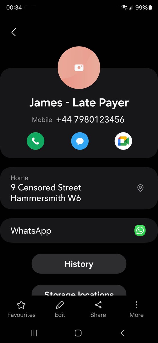 Just a little something I do to remind myself next time they call...