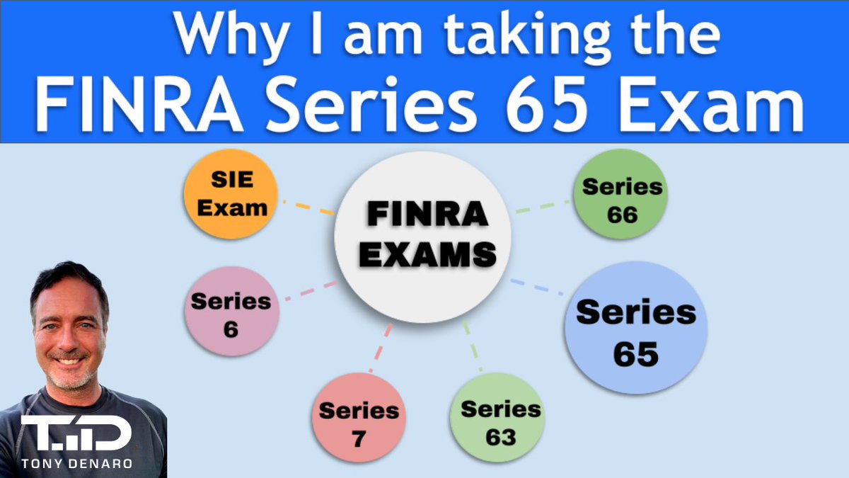 Tony_Denaro's tweet photo. Why I am Taking the FINRA Series 65 Exam!? https://t.co/PU4lTWESbd #Series65 #Achievable #Series65TestPrep https://t.co/jiKilcqxzb