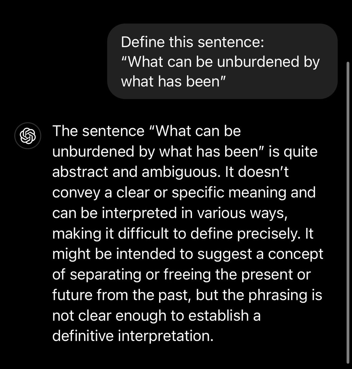 ManlyMindsets's tweet photo. @JacobCanfield Even chat GPT says it doesn’t make sense https://t.co/VRQbgjC5vD