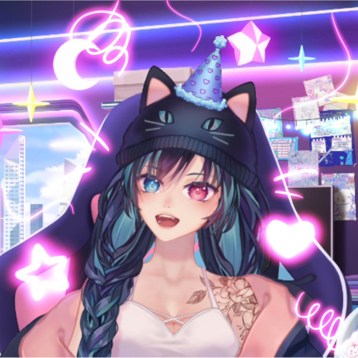XMomentai's tweet photo. Its my #Birthday Stream!!! 🎂
Come drop by and wish me a birthday greeting! 
I might also stream tomorrow morning for a bit.

#Vtuber #Streamer #Twitch #BirthdayStream https://t.co/sLQoqYpoj4