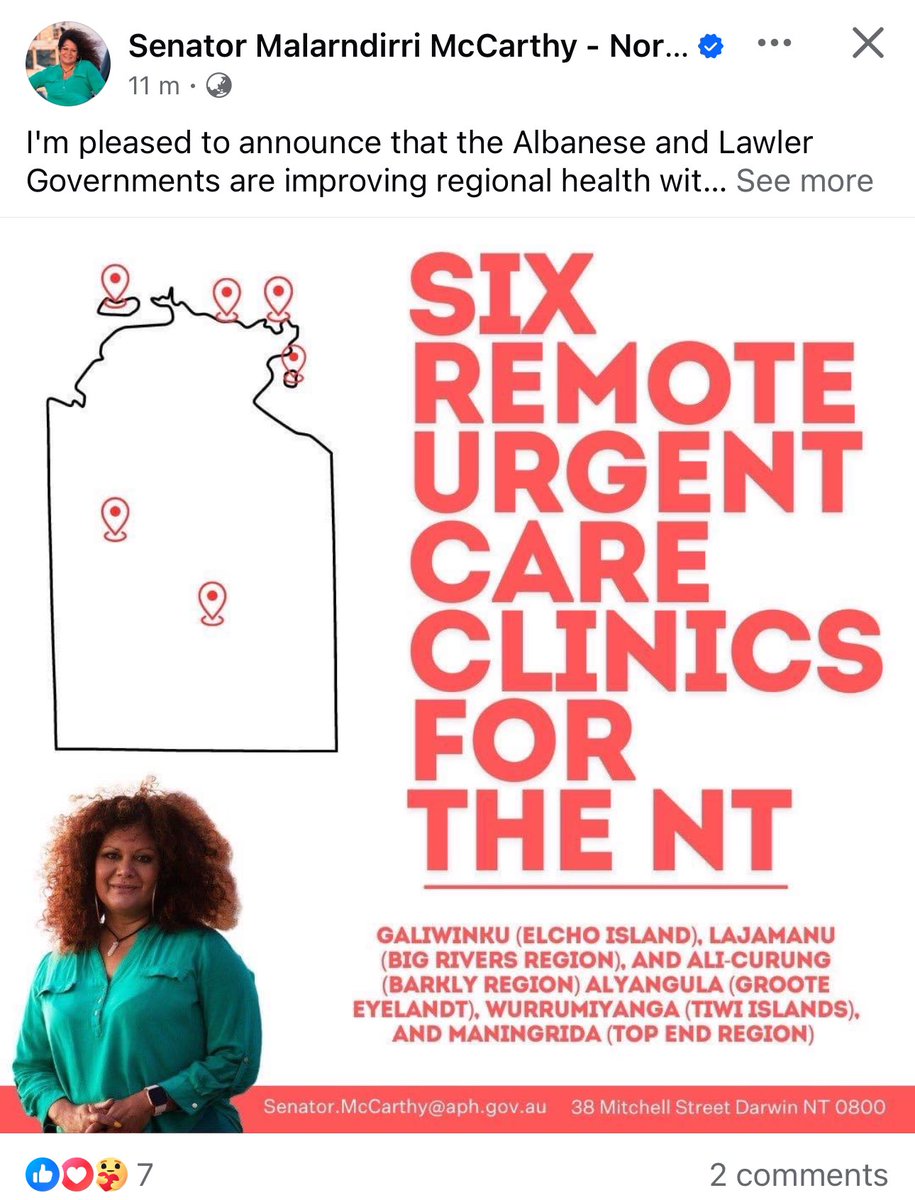 As a doctor, this announcement makes no sense. Each of these regions can barely keep a GP, nurses, and always requires medical evacs. Creating urgent care clinics in these regions adds nothing to the system.