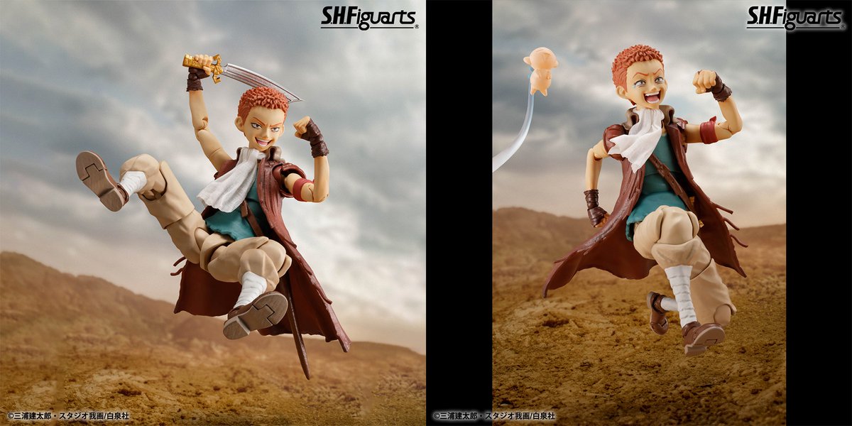t_features's tweet photo. 【商品情報公開】

『#ベルセルク』より
「S.H.Figuarts イシドロ」が商品化決定！
📌https://t.co/4pr4QANAgj

パックやイバレラは、別売りの「S.H.Figuarts ガッツ（狂戦士の甲冑）」や「S.H.Figuarts シールケ」と並べて遊べる！
一般店頭にて2024年12月発売予定、8月1日予約開始！
#t_shf #BERSERK https://t.co/ZWbbCROboj