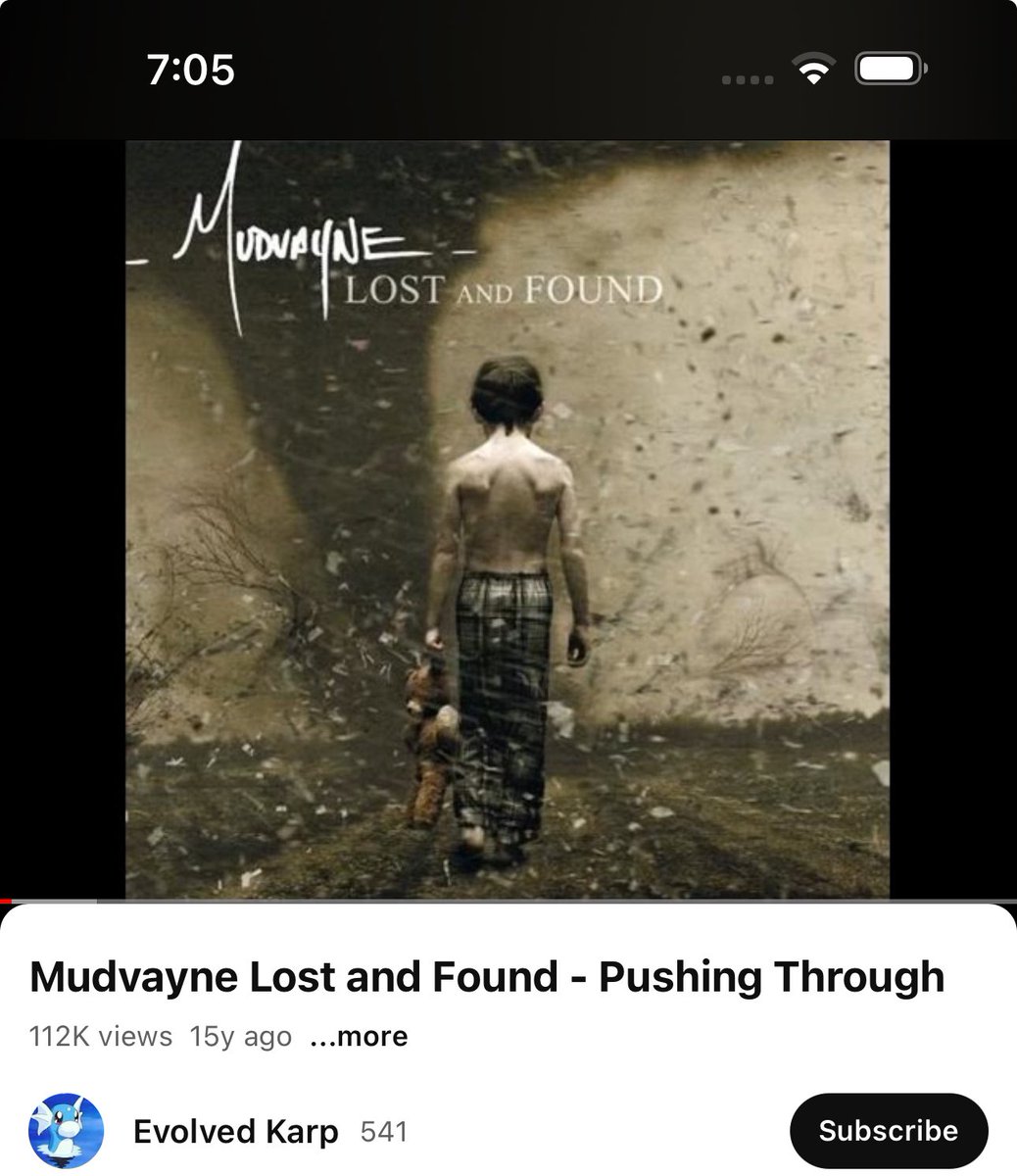 BARTONEISM's tweet photo. Found all the …….. &amp; Pushing Through 

#NotFalling 

Mudvayne Lost and Found - Pushing Through https://t.co/wrOvcUQy5F via @YouTube https://t.co/uOhpGJYstm
