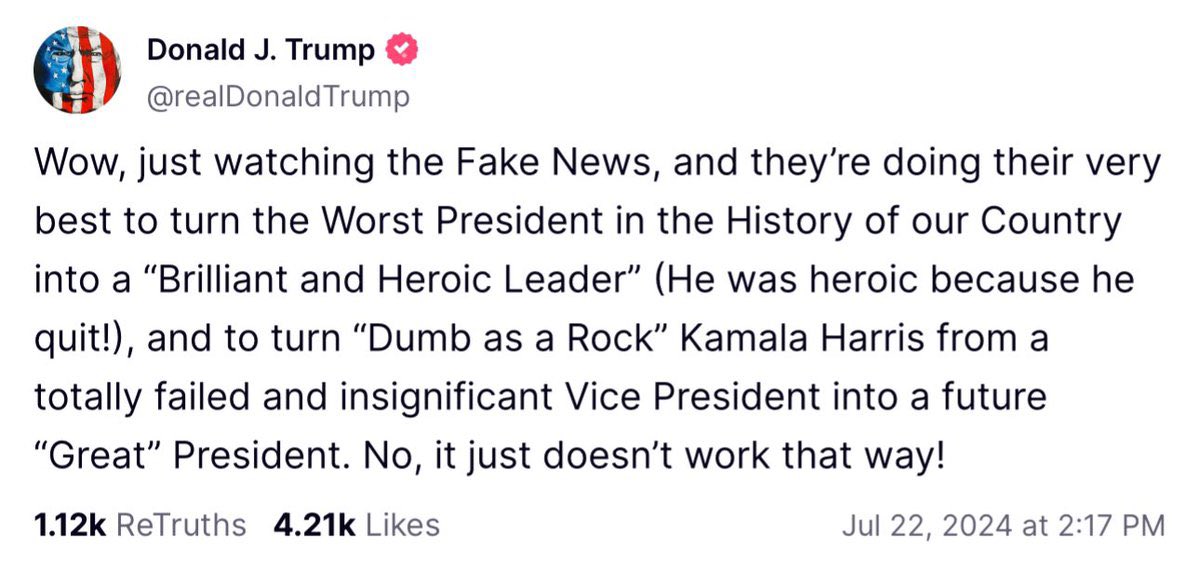 SaVonniYestanti's tweet photo. So, Donald Trump, who left a trail of (checks notes):
✔️Crime,
✔️Evidence &
✔️Sin
...as LONG as the Appalachian Trail, is calling our current @VP & Presidential candidate @KamalaHarris (who he donated to btw), as dumb as a rock?
My Guy, that $5K #PotAndKettle is at @Target 🎯. https://t.co/12AhpUoKnK