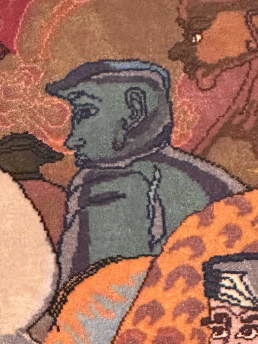 Found <a href="/realDonaldTrump/">Donald J. Trump</a> in my vintage Persian rug.