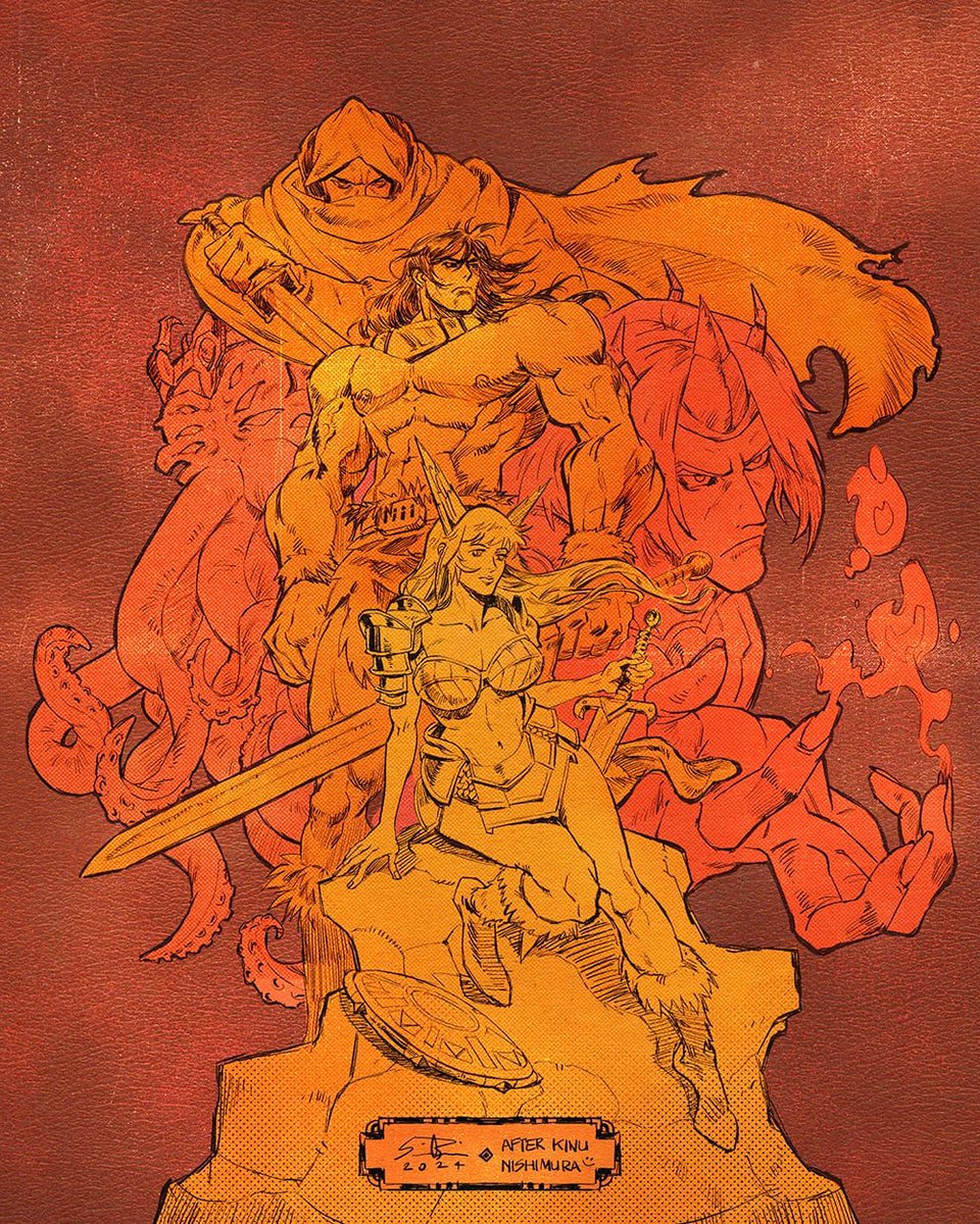 Abathor art, after <a href="/nishi_katsu/">nishi_katsu</a>🙏

Abathor will land to PC and Consoles  this July 25th
Check <a href="/Abathor_Game/">Abathor 🎮 Garay GameDev</a> for more info

<a href="/JanduSoft/">JanduSoft - Porting & Publishing</a>  will bring it to all consoles and <a href="/TesuraGames/">Tesura Games 👾🔜 @Gamescom</a> will release physical copies shortly after.

See more art here!
<a href="/Brolo_/">Brolo</a>  <a href="/BahamondeArt/">Javier Bahamonde ➡️➡️ OPEN for COMMISSIONS ⬅️⬅️</a> <a href="/jaquio_x/">Jaquiox</a>