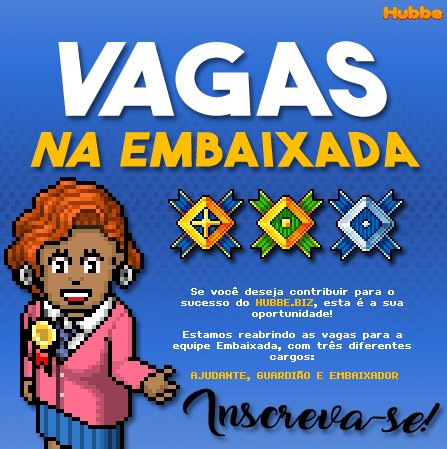 EMBAIXADA HUBBE ⭐️

Após um tempinho em hiato, voltaremos a ter Embaixadores, Guardiões e Ajudantes em nossa comunidade! 👀

Se você tem interesse em fazer parte da nossa equipe, inscreva-se já e colabore com o crescimento do Hubbe! 🧡

Link: hubbe.biz/news/921