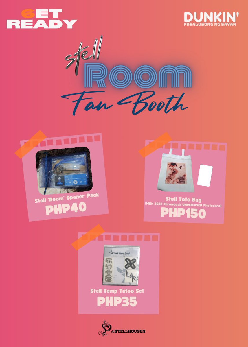 starburst4stell's tweet photo. 📣 INTEREST CHECK

These items were sold out &amp; were only offered during the 6ET Ready event last Sunday. 

Anyone who wants to pre-order for 299pesos/set? Additional item: Stell Room wrist strap. 

All proceeds will go to #StellRoomEP promotional activities. 

@stellajero_ #Stell https://t.co/KE5P9qxpjp
