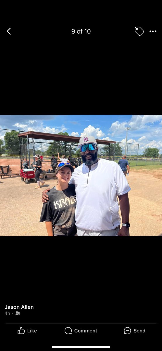 That’s a wrap this season for Kraze Hill! We ended up co-winners with Voodoo due
to the weather. I’m so happy I got to see my
hitting coach <a href="/Coachlou2442/">LOUIS WHITLOW (Coach Lou)</a> and get a picture with him! Overall a great season, back at it in a couple weeks for fall! <a href="/MAMustangSball/">Madison Academy Mustangs Softball</a> <a href="/HounSoftball/">Calhoun Softball</a>