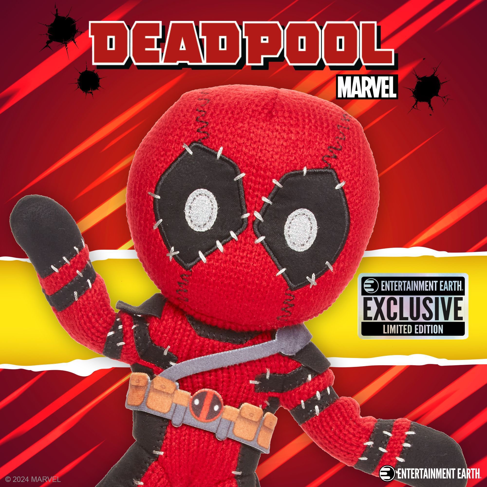 Large deadpool plush sale