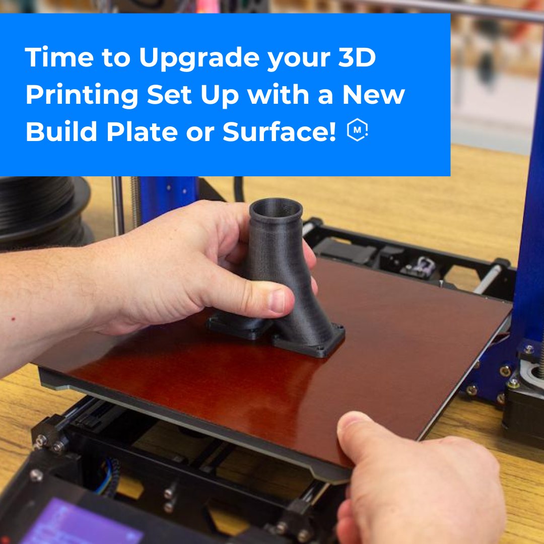 MatterHackers's tweet image. Choose the right #BuildSurface for your #3DPrinter and# materials. A good #firstlayer is crucial for #success. Different materials have unique #properties, affecting #adhesion to various #surfaces. Select wisely for #optimalresults.

matterhackers.com/r/OrNeX3

#MatterHackers