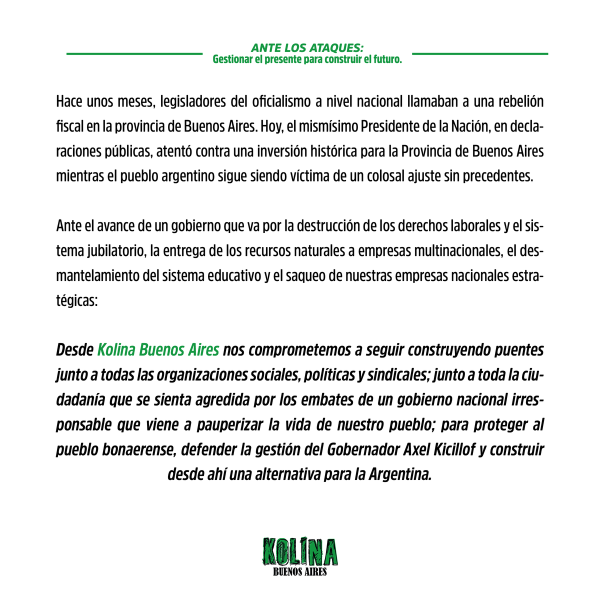 Kolina Buenos Aires tweet media