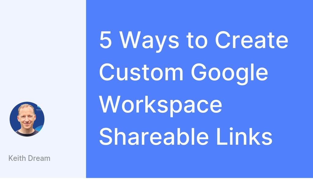 keithdreamtech's tweet image. In the “Share with People and Groups” box, enter the email addresses of the people you want to share the link with.
Read the full article: 5 Ways to Create Custom Google Workspace Shareable Links
▸ lttr.ai/AVDdI
#googleworkspacetips #SheetsLinks