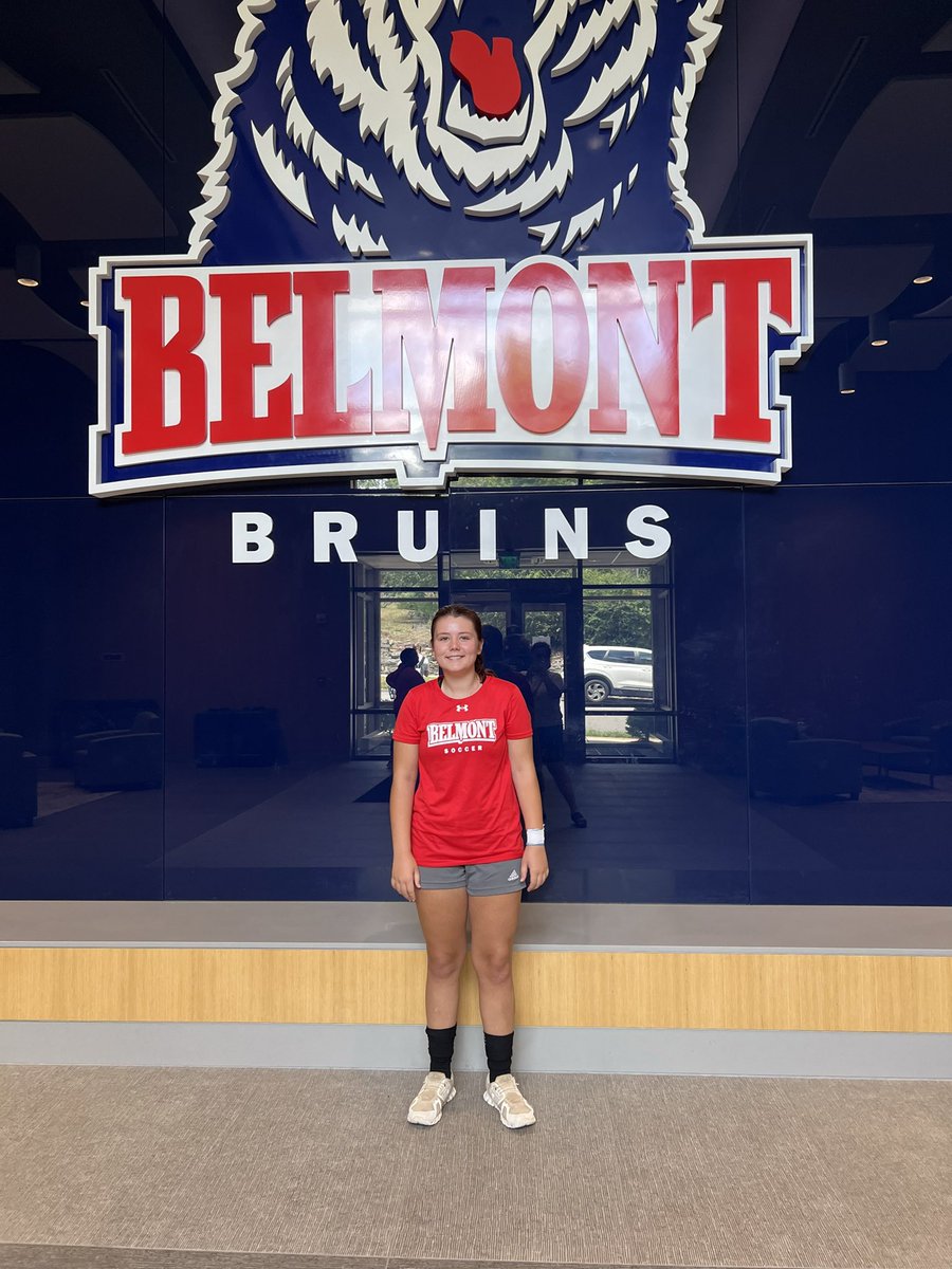 Thank you <a href="/BelmontWSoccer/">Belmont Women’s Soccer</a> I had an amazing time getting to know the coaches, program, and beautiful campus at their ID camp this past weekend. I hope to be back soon! 
<a href="/StingSoccerClub/">Sting Soccer Club</a> 
<a href="/mgkacademy/">MGK Academy</a>