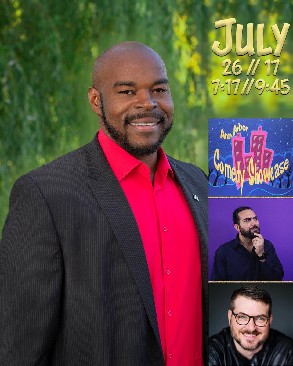 Ann Arbor Comedy Showcase (@aacomedy) on Twitter photo This Friday & Saturday join us laughing our problems away with <a href="/BrownRyanComedy/">Ryan Brown</a> <a href="/gregsharpcomedy/">Greg Sharp, of all people</a> & Esteban Touma.
Ticket 🔗 in bio😉 This Friday & Saturday join us laughing our problems away with <a href="/BrownRyanComedy/">Ryan Brown</a> <a href="/gregsharpcomedy/">Greg Sharp, of all people</a> & Esteban Touma.
Ticket 🔗 in bio😉