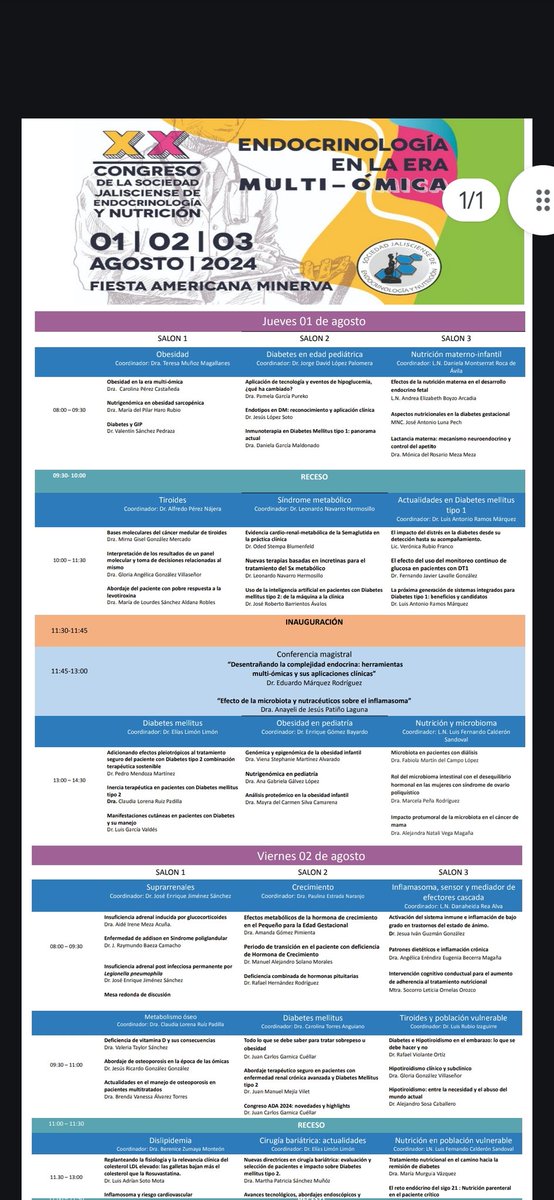 Ponentes excelentes!