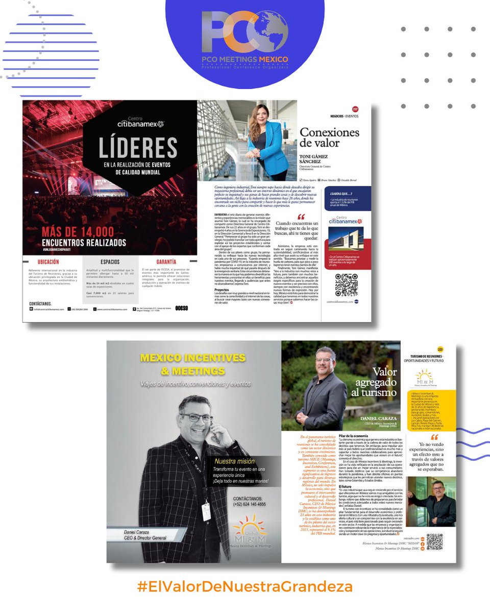 La aportación de la #IndustriaDeReuniones en #México es cada vez más fuerte y reconocida 🙌 Una prueba de ello, es la mención de importantes representantes de la industria en la prestigiosa publicación "Los 300 Líderes Más Influyentes de México" de <a href="/LideresMexicano/">Líderes Mexicanos</a>.

Una gran