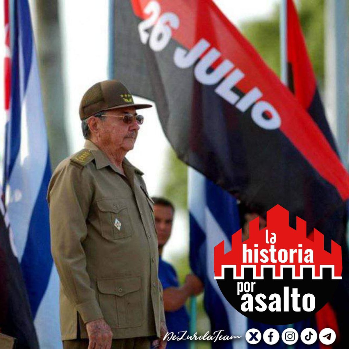 Con el ejemplo de nuestros líderes históricos, seguimos cosechando victorias y como aquel 26 de Julio, tomando #LaHistoriaPorAsalto #CubaPorLaVida