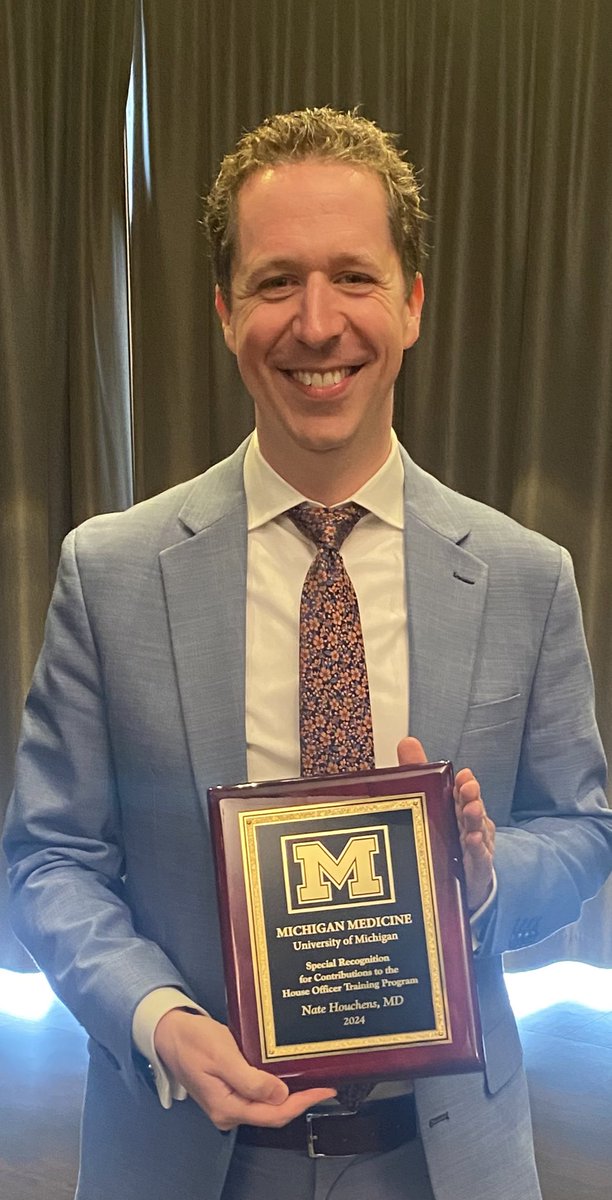 Sanjay Saint (@sanjaysaint) on Twitter photo Way to go <a href="/nate_houchens/">Nate Houchens</a> for receiving a major residency teaching award tonight from the @UMichIMRes program!
๐๐ฝ๐๐ฝ๐๐ฝ Way to go <a href="/nate_houchens/">Nate Houchens</a> for receiving a major residency teaching award tonight from the @UMichIMRes program!
๐๐ฝ๐๐ฝ๐๐ฝ