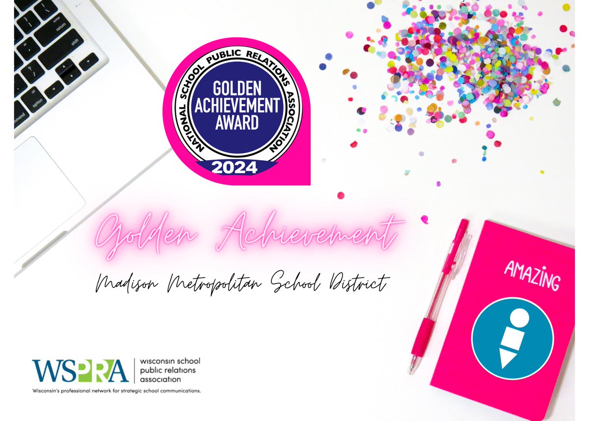 WSPRA (@wspra) on Twitter photo We are spotlighting our <a href="/NSPRA/">NSPRA</a> #schoolpr Award Winners! Today's Golden Achievement honoree is <a href="/MMSDschools/">Madison Schools (WI)</a> for "5 to Thrive: MMSD Mental Health & Well-Being" submitted by Jodi Fiedler, Kristen Waters Guetschow, Cindy Leines (<a href="/CELcreative/">CEL Marketing PR Design</a>), Ashley Winter. drive.google.com/file/d/1gZb2je… We are spotlighting our <a href="/NSPRA/">NSPRA</a> #schoolpr Award Winners! Today's Golden Achievement honoree is <a href="/MMSDschools/">Madison Schools (WI)</a> for "5 to Thrive: MMSD Mental Health & Well-Being" submitted by Jodi Fiedler, Kristen Waters Guetschow, Cindy Leines (<a href="/CELcreative/">CEL Marketing PR Design</a>), Ashley Winter. drive.google.com/file/d/1gZb2je…