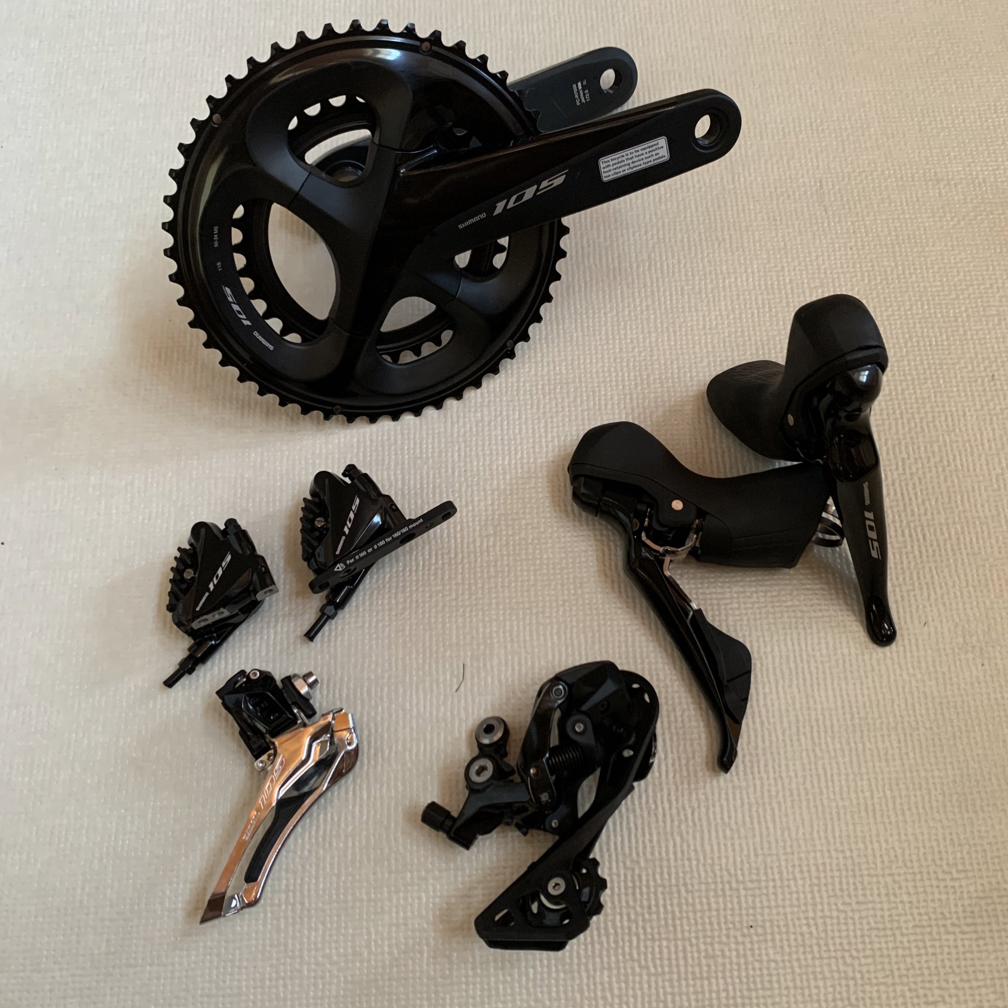SHIMANO 105 11S R7000シリーズ 完成車外し 未走行 SHIMANO 105 11S R7000シリーズ 完成車外し 未走行