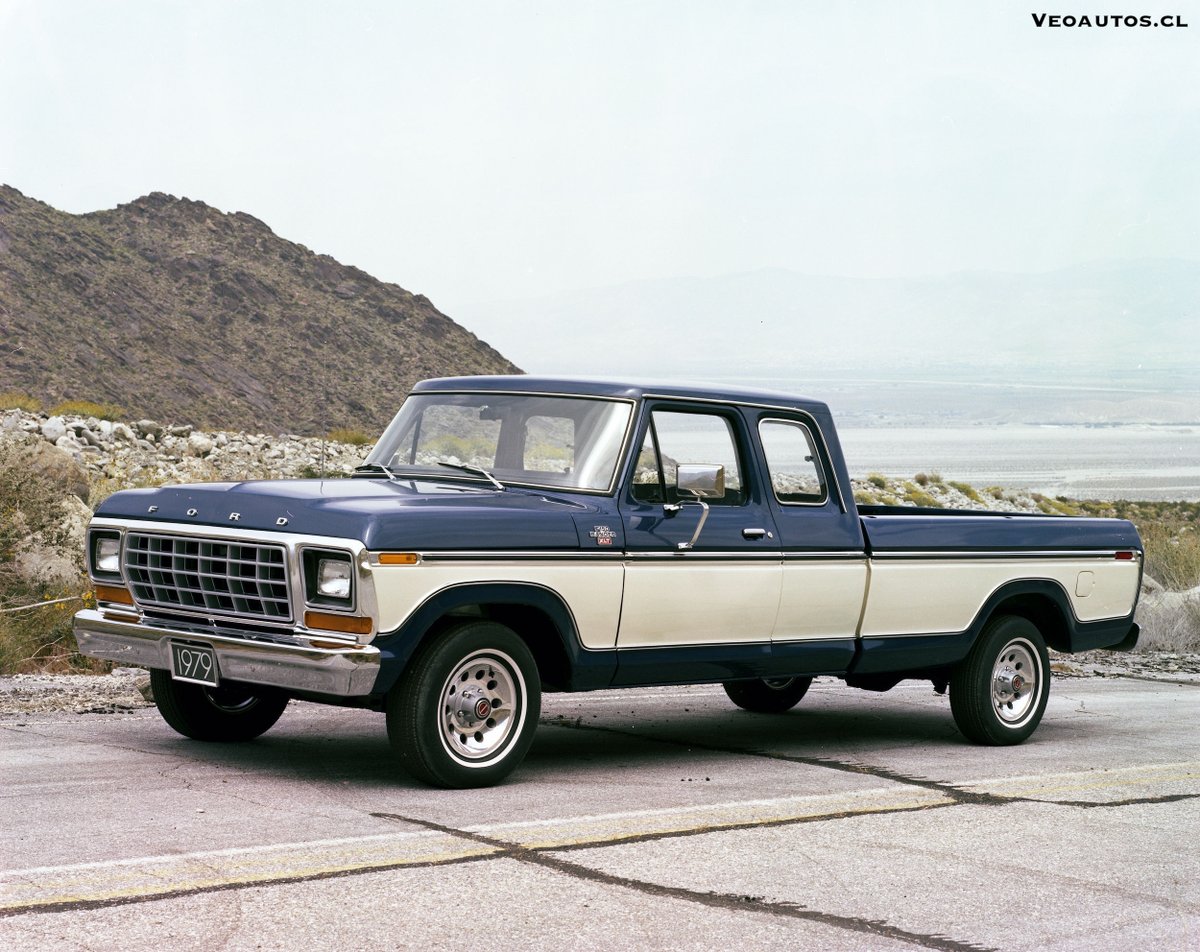 VeoAutos's tweet photo. Ford F150 SuperCab Chile 1979. Precio época USD$18.517, el equivalente a $722.163 de la época.
+ Info https://t.co/NgJud3iP9E
#fordf150 #supercab #fordchile #fseries @Ford @addict_car @thecarfactoids @RiveraNotario https://t.co/jJ1KORTZp4