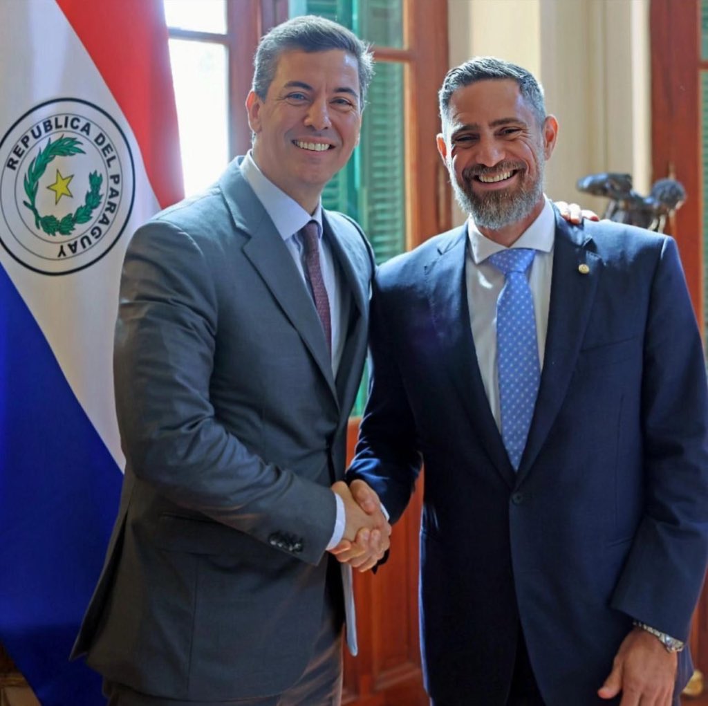 EMBAJADOR ALEJANDRO RUBÍN SE REUNIÓ CON EL PRESIDENTE PEÑA 🇵🇾🤝🏼🇮🇱

 <a href="/Emb_Rubin_py/">Embajador Alejandro Rubin Cymerman</a>: “Fue una reunión muy productiva donde discutimos temas importantes para fortalecer los lazos entre Paraguay e Israel y la próxima mudanza de nuestra Sede a Jerusalén”.