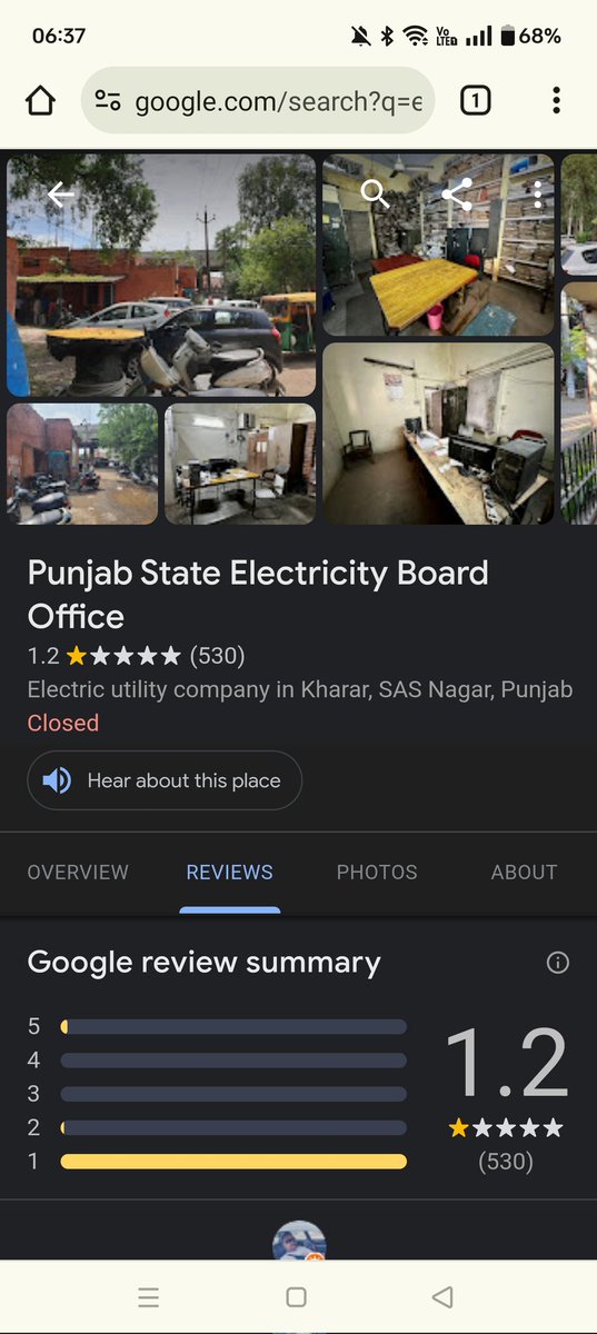 kckumarraj's tweet photo. People feedback is really important ? I doubt

Dear all, @PSPCLPb @BhagwantMann @AamAadmiParty @AnmolGaganMann
Just a reality check.. feedback and reviews say all about the department ...Maybe one or two are wrong but all can't  ...1.2 rating  tells how helpful departments are. https://t.co/7594XUw6vW