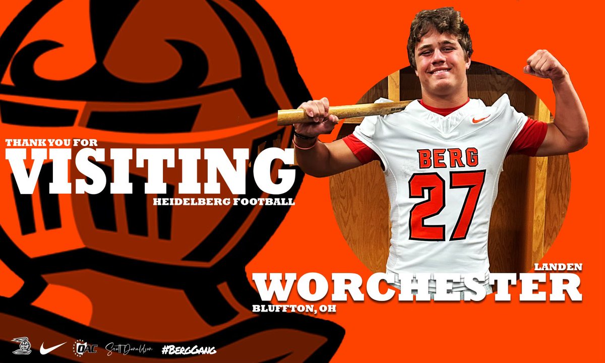 Thank you to <a href="/Coach_Donaldson/">Scott Donaldson</a> and <a href="/BergFootball/">Heidelberg Football</a> for an official offer. Can’t wait to see what the future holds 🧡🖤💪