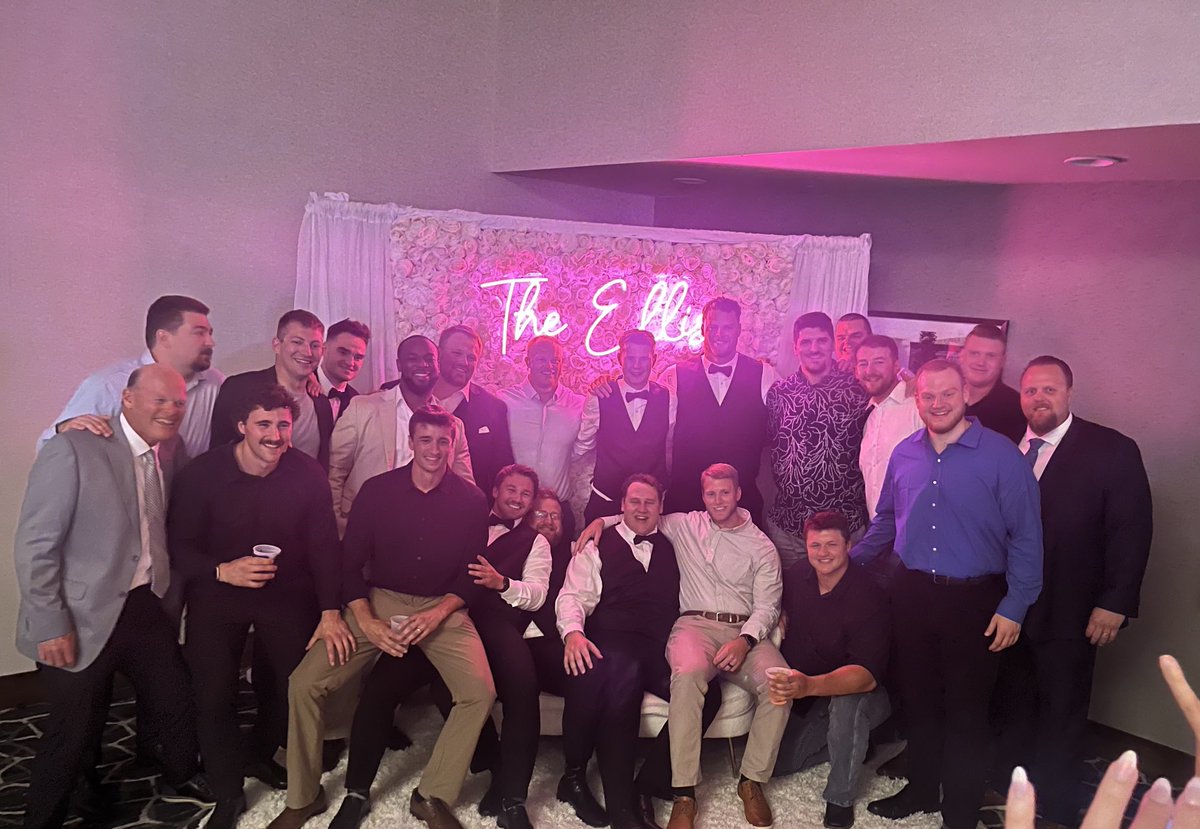 The greatest gift of ⁦<a href="/UNIFootball/">UNI Football</a>⁩ is seeing family together again Congrats to Nick and Maddie Ellis