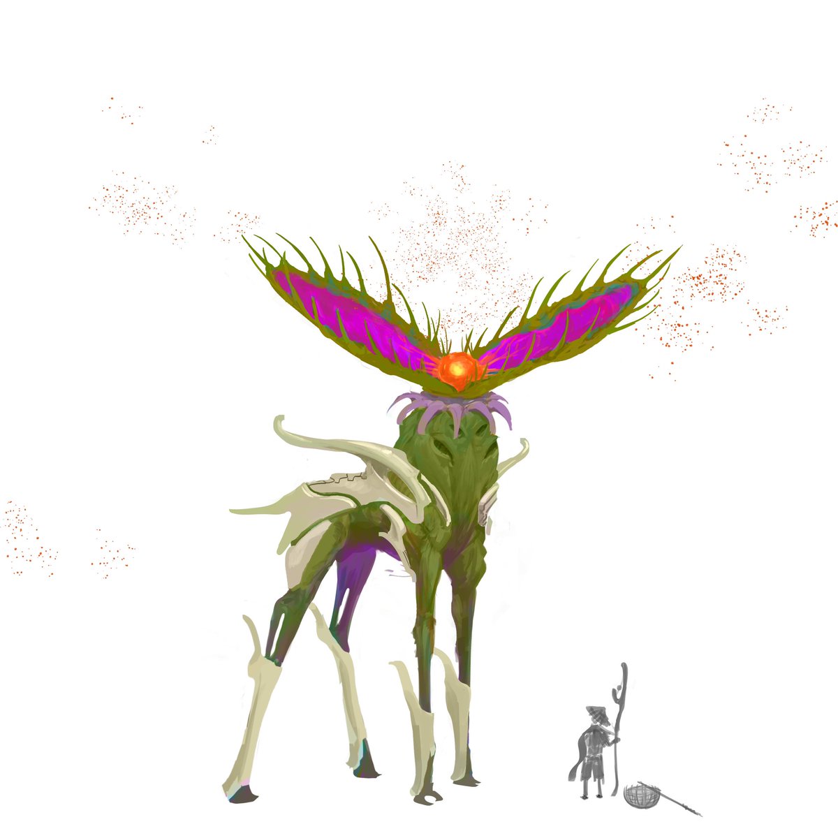 sanbaRex's tweet photo. Late to the game! 
Kaiju: Seed
PromPt list by @flancortes

Some more early exploration on the last page
.
.
. 
#kaijune #kaijune2024 #creaturedesign #conceptart https://t.co/NpciXSYNhz