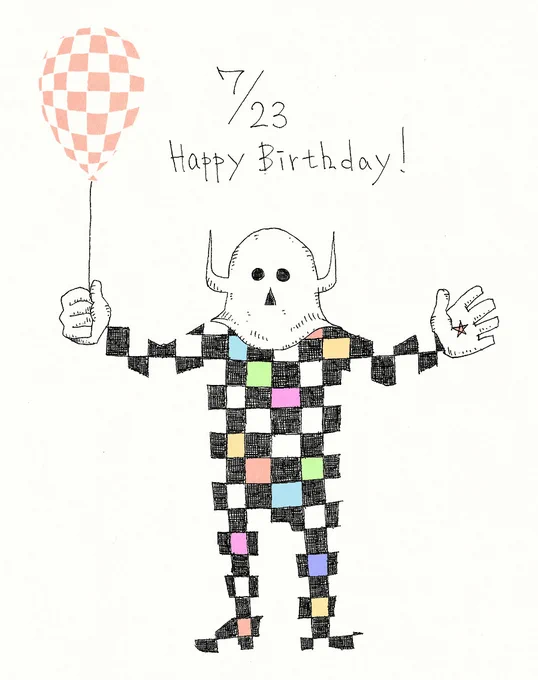 毎日誰かの誕生日!7月23日生まれの方、お誕生日おめでとうございます!7/23生まれの方に届くと嬉しいです! 素敵な避暑地を発見できる1日となりますように!#誕生日 #happybirthday #7月23日 #ボールペン画 