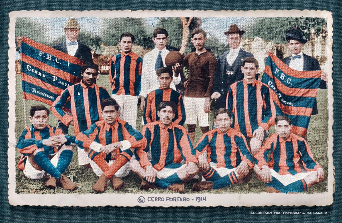🔵🔴 Foto de <a href="/CCP1912oficial/">Club Cerro Porteño</a> en 1914 cuando era el campeón vigente del Campeonato de Paraguay🇵🇾

Fue campeón de la temporada 1913 siendo su 1ra participación en el torneo oficial. Toda una demostración de grandeza.