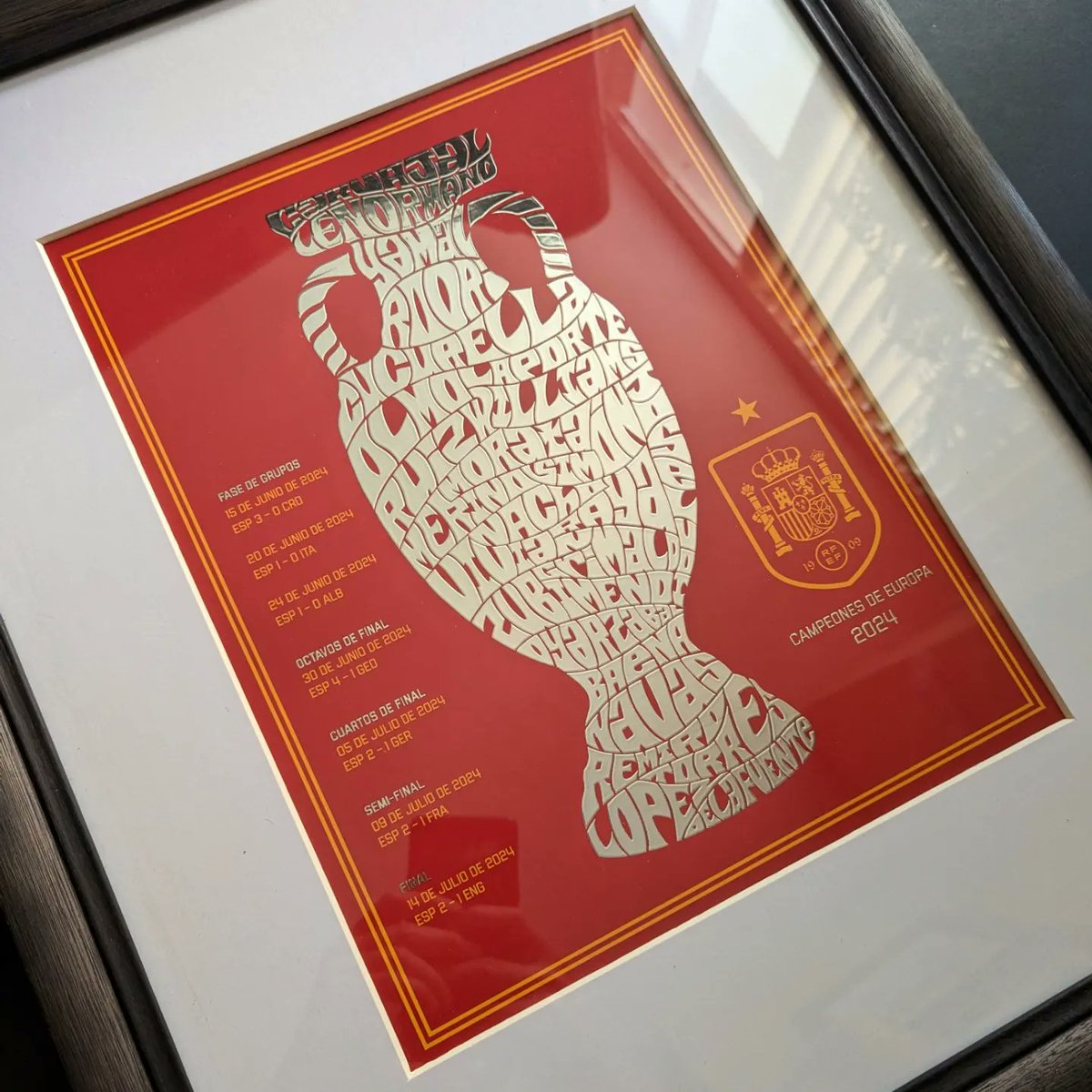 markserrano416's tweet image. 🚨🚨 JUST RELEASED 🚨🚨 

Spain / España Euro 2024 Championship poster 🏆 

Link in bio

#lamineyamal #rodri #spain #Espana #nicowilliams #daniolmo #danicarvajal