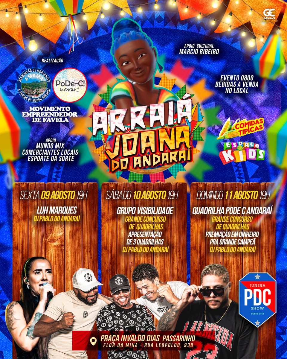 ARRAIA AGOSTINO JOANA DO ANDARAÍ ! ESPALHA PRA GERAL E VAMOS JUNTOS FAZER UMA FESTA LINDA 🎉🎊
