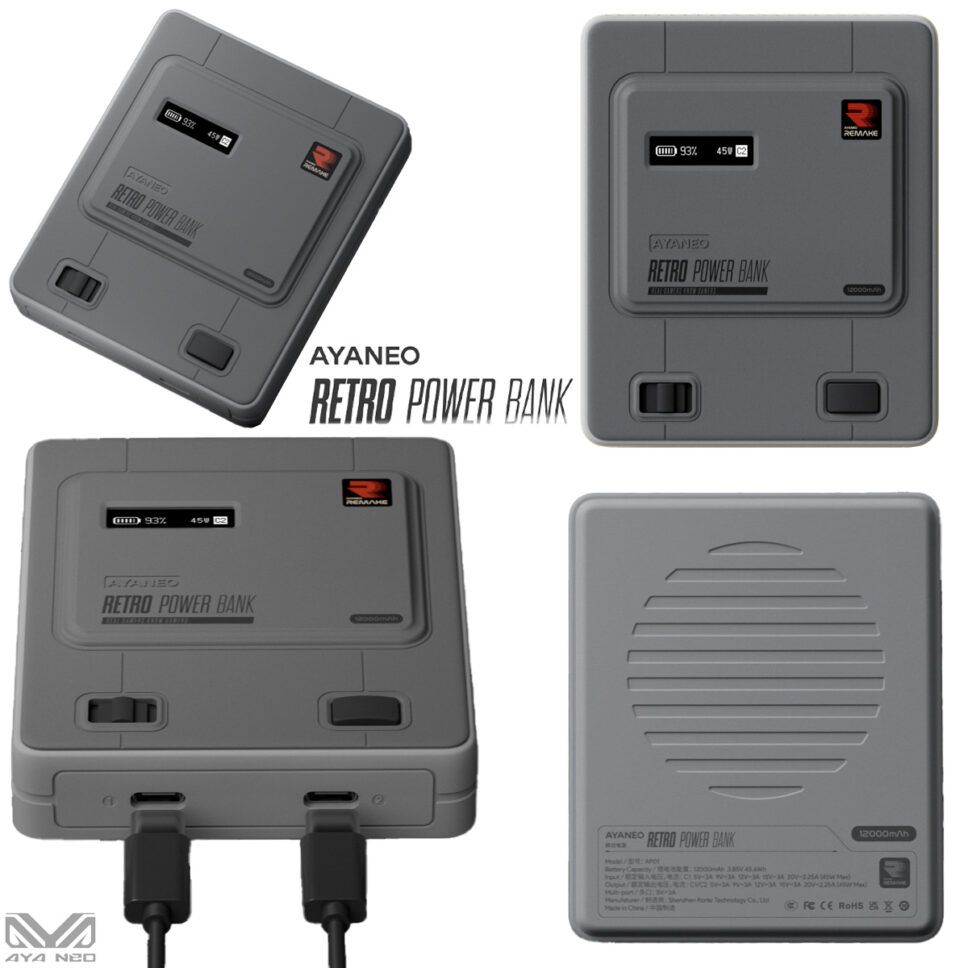 digitaldrops's tweet photo. Ayaneo Retro Power Bank com design retrô inspirado no SNES https://t.co/k3U9KQyS1G https://t.co/0zXIoXpbSh