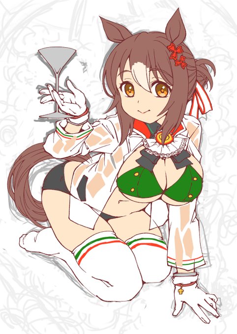 進捗状況:カラーラフ
skebのご依頼でロイヤルな大人に成長した勝負服モチーフの水着を着用されたファインモーション殿下を描かせていただいております
線画の修正を終え色を置いてみました 