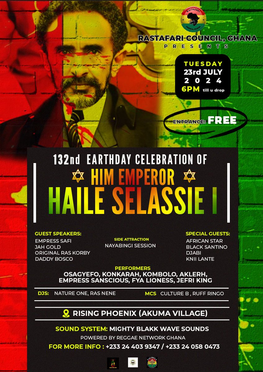 TONITE PASS THRU MAKE WE HAIL UP THE KING 🔥🔥💚💛❤🇬🇭