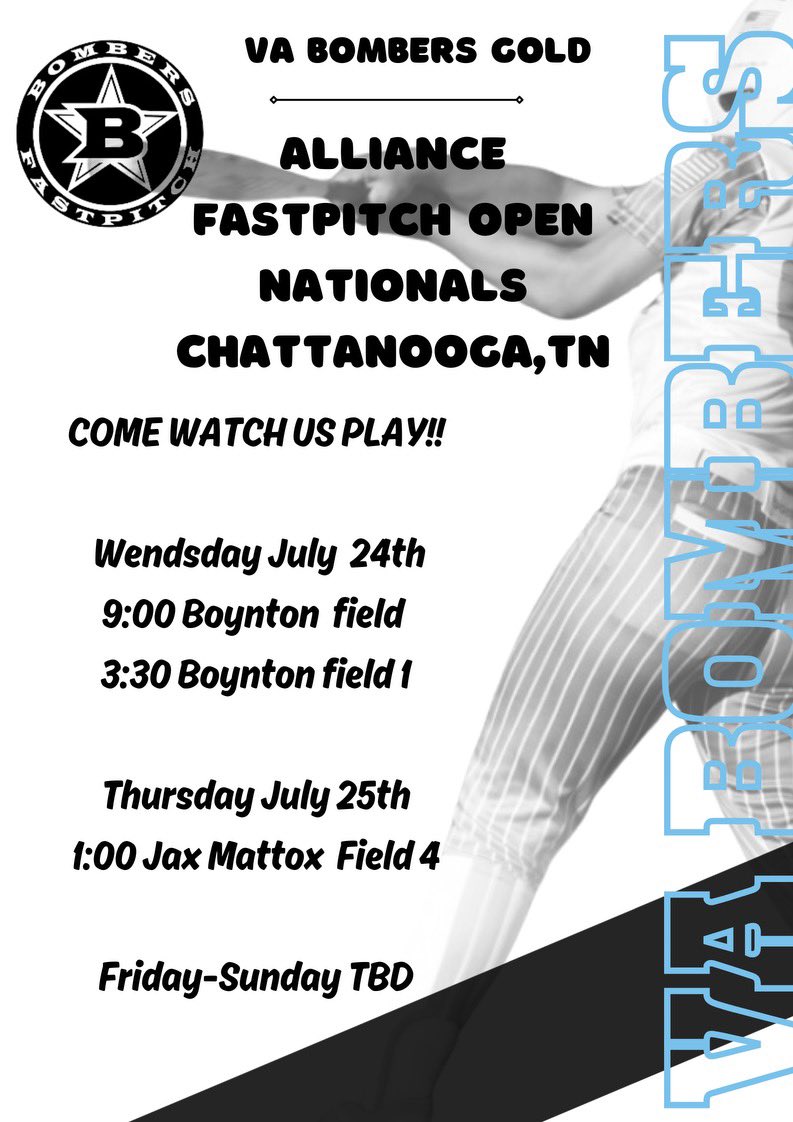 Daisy Kriz (@daisykriz2027) on Twitter photo Last tournament of the summer season! Let's go!!! <a href="/bombers_fp/">Bombers Fastpitch</a> <a href="/Vabombers/">VA BOMBERS FASTPITCH</a> <a href="/thealliancefp/">The Alliance Fastpitch</a> <a href="/CoastRecruits/">Coast 2 Coast Recruits</a> <a href="/LegacyLegendsS1/">Legacy & Legends Softball</a> <a href="/DirectRecruits/">Direct Recruits</a> <a href="/SBRRetweets/">Softball Recruiting Reposts</a> <a href="/ExtraInningSB/">EXTRA INNING SOFTBALL</a> #opennationals #HWPO #noshortcuts Last tournament of the summer season! Let's go!!! <a href="/bombers_fp/">Bombers Fastpitch</a> <a href="/Vabombers/">VA BOMBERS FASTPITCH</a> <a href="/thealliancefp/">The Alliance Fastpitch</a> <a href="/CoastRecruits/">Coast 2 Coast Recruits</a> <a href="/LegacyLegendsS1/">Legacy & Legends Softball</a> <a href="/DirectRecruits/">Direct Recruits</a> <a href="/SBRRetweets/">Softball Recruiting Reposts</a> <a href="/ExtraInningSB/">EXTRA INNING SOFTBALL</a> #opennationals #HWPO #noshortcuts
