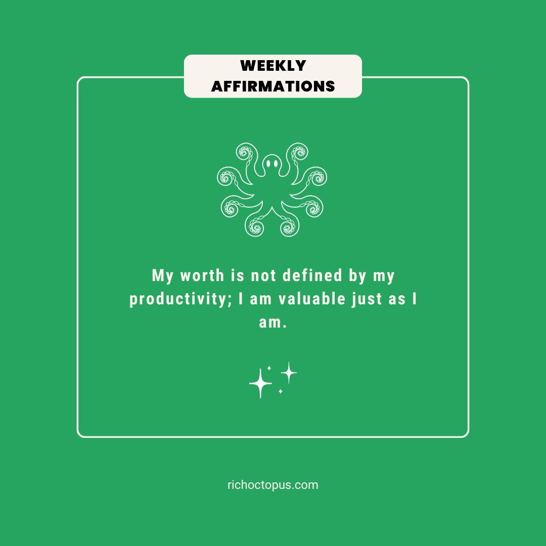 RichOctopusBlog's tweet image. Struggling to stay motivated during low points or after intense focus with ADHD? Self-affirmations can help you bounce back!
Discover more affirmations to lift your spirits and stay on track. #ADHDAwareness #SelfAffirmations #MentalHealthMatters #MotivationMonday