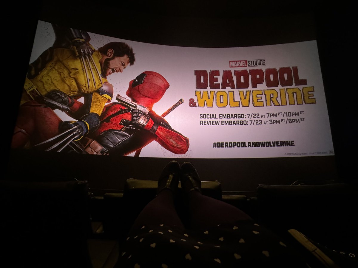 Here we go! Living for my NB king @emmalouisecorrin getting their Marvel era … and I’m gonna push Wolverine and Deadpool’s faces together like “Now kith”!! #DeadpoolandWolverine