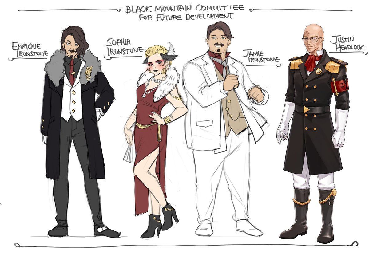 Concepts for the remaining five player characters and a new enemy group for "Banished Children" created so far.

Details:
store.steampowered.com/news/app/47031…

We'll do our best to bring you more fun!