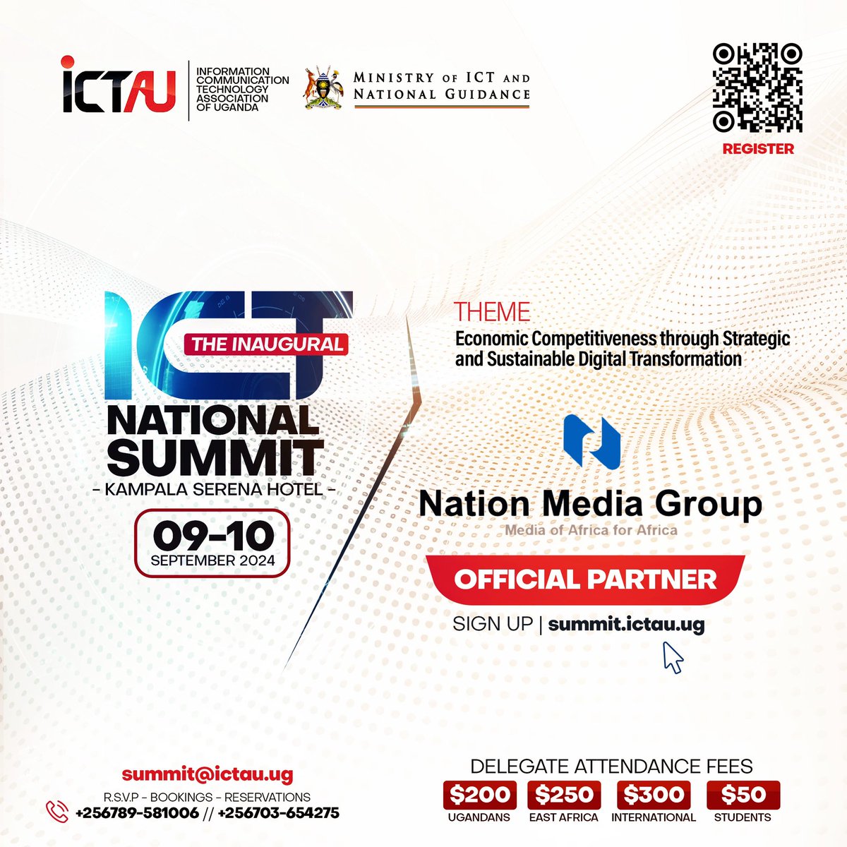 ICT Association of UG. (ICTAU) (@ictaug) on Twitter photo As they say, "Teamwork makes the dream work."
<a href="/NationMediaGrp/">Nation Media Group</a>, we are excited to have you on board for the #InauguralNationalICTSummit ๐ค
Register today: summit.ictau.ugย ย
#InauguralNationalICTSummit #ICTInMedia #FutureOfMedia #EAC #DigitalTransformation As they say, "Teamwork makes the dream work."
<a href="/NationMediaGrp/">Nation Media Group</a>, we are excited to have you on board for the #InauguralNationalICTSummit ๐ค
Register today: summit.ictau.ugย ย
#InauguralNationalICTSummit #ICTInMedia #FutureOfMedia #EAC #DigitalTransformation