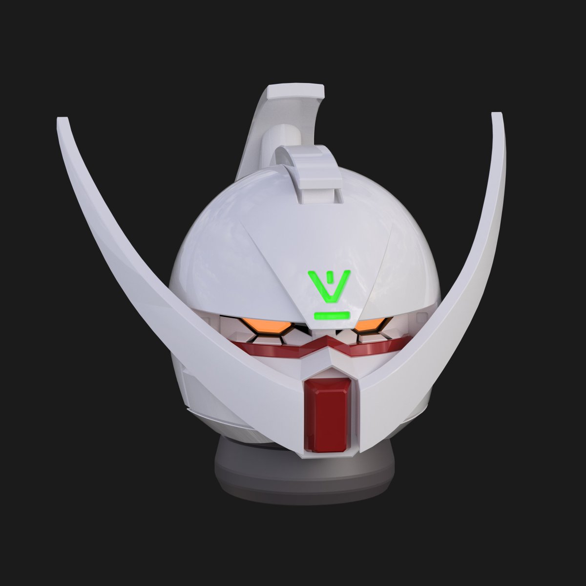 gundamwarsiii's tweet photo. White Doll head sculpt I've been working on 🌙 https://t.co/Y6wkXdoUKg